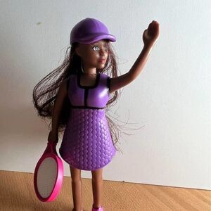 2019 Barbie Tennis Player McDonalds Happy Meal Toy #1 5”